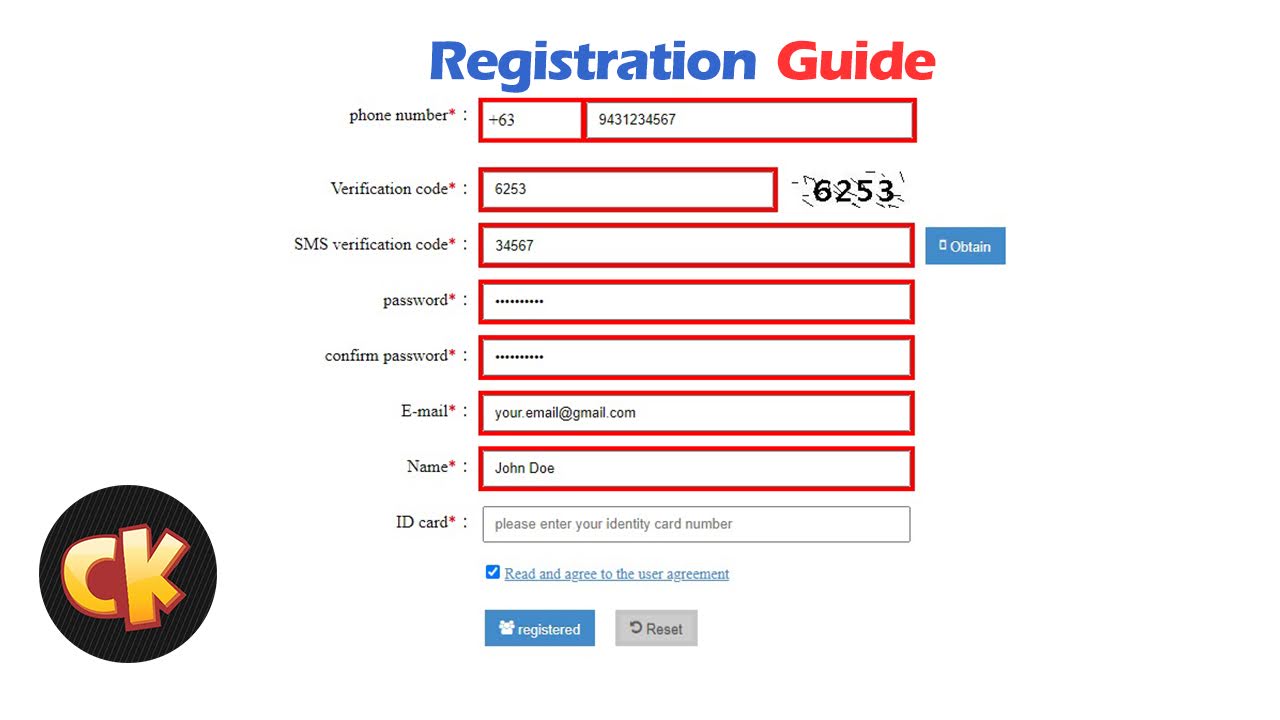 How to register in Crazy Kart China