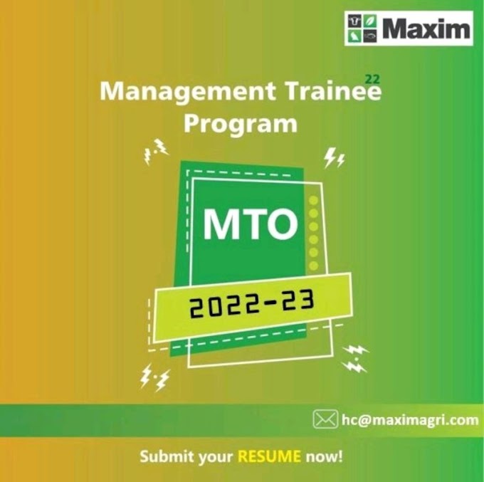 Maxim Management Trainee Officer Program |2022|