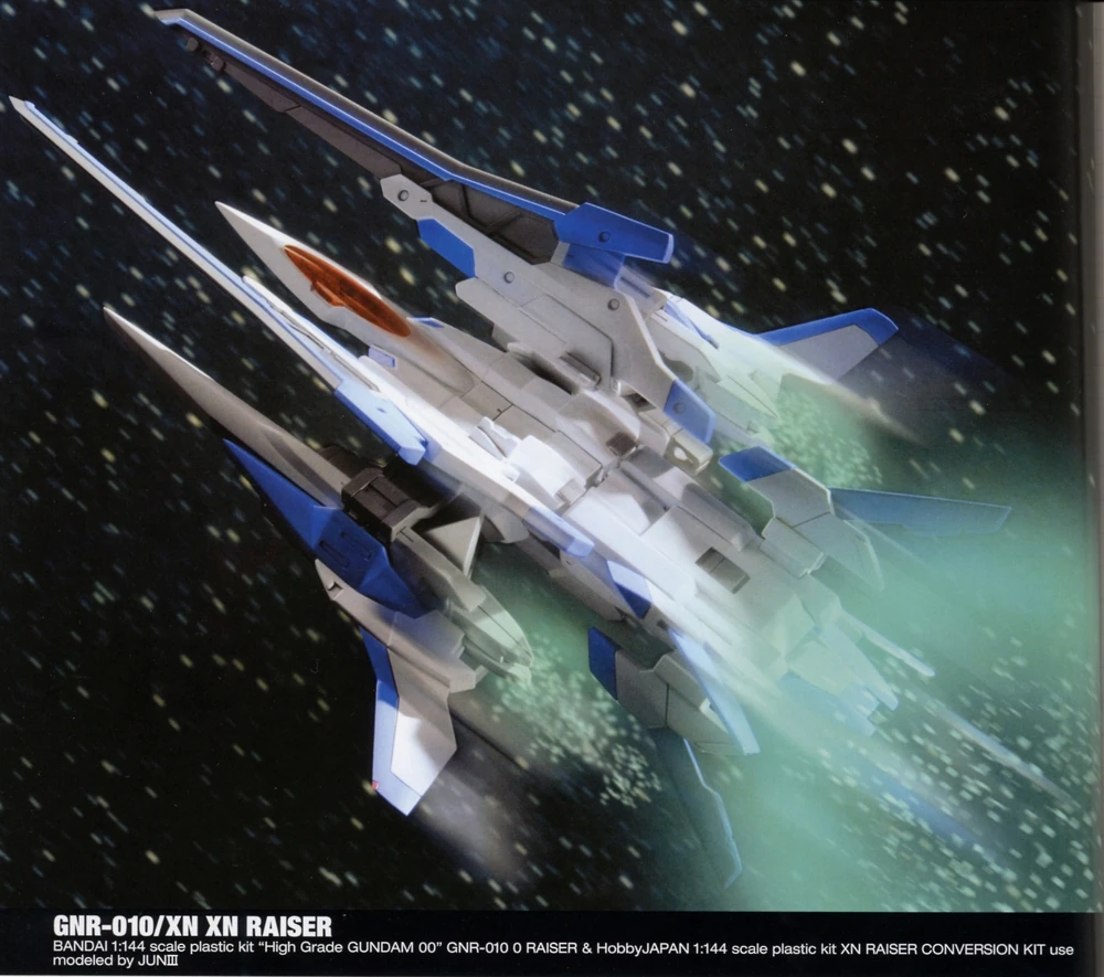 Imagen de la maqueta GNR-010/XN XN Raiser de Gundam.”
