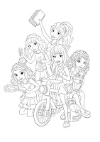 Lego friends coloring page