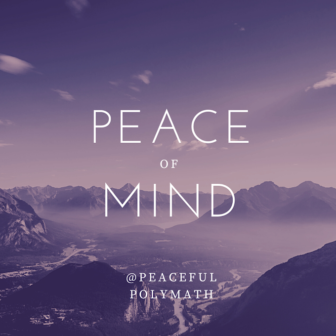 PEACE OF MIND QUOTATIONS