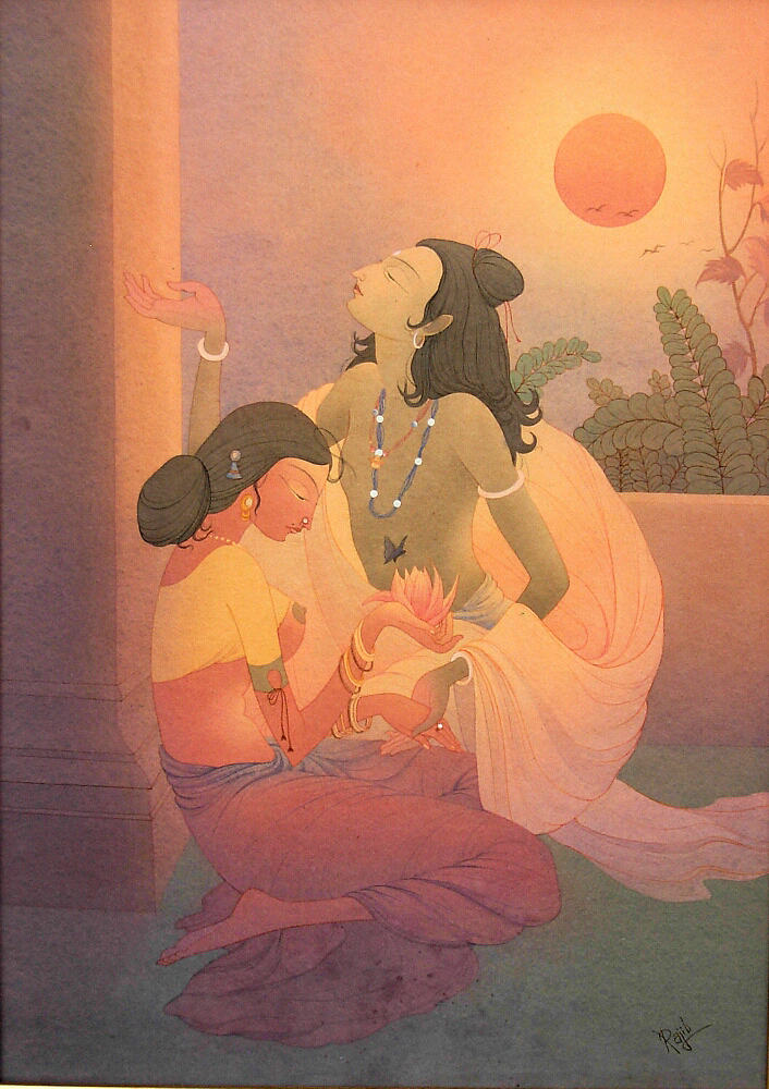 Spring season, artwork created by Rajib Gain