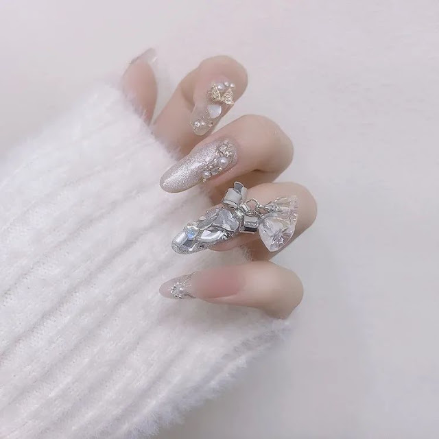 Highly popular light luxury manicure, gorgeous and fashionable ...