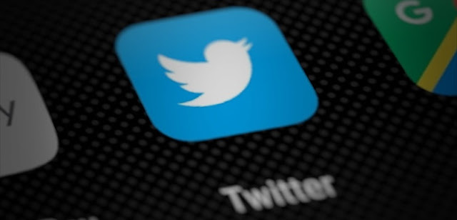 Twitter app icon on smartphone screen