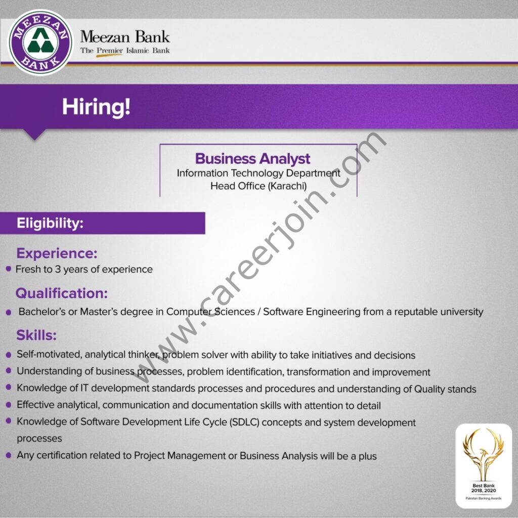 Jobs in Meezan Bank Limited
