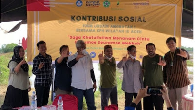 Mahasiswa PMM Inbound Unsam Laksanakan Kegiatan Kontribusi Sosial Di Desa Cinta Raja