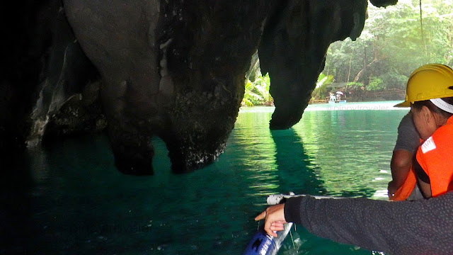 entrance/exit viewed from inside the St. Paul Cave and Underground River also known as Puerto Princesa Underground River