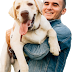 Man with Cute Labrador Dog Transparent Image