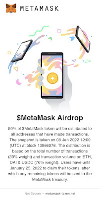 Fake MetaMask token AirDrop.