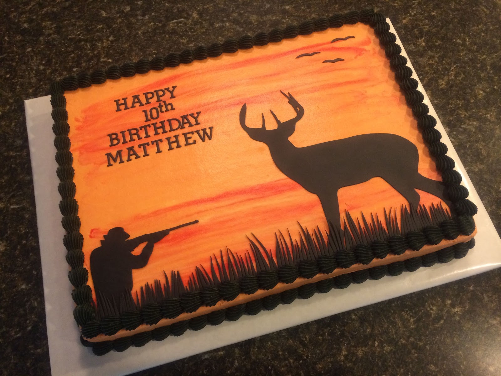 hunter birthday cake