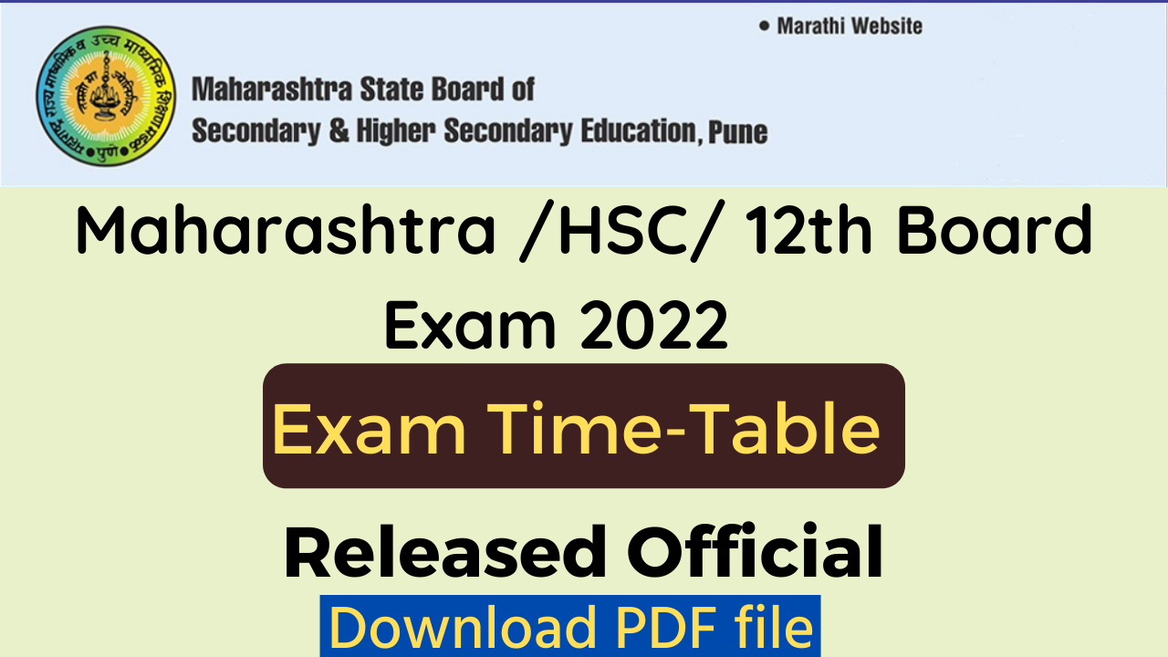 HSC time table 2022