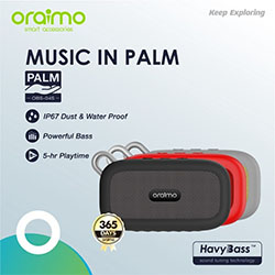 Oraimo Palm Ultra Portable OBS-04S Bluetooth Wireless Speaker