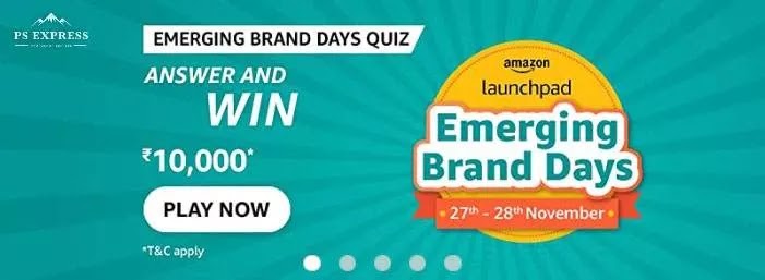 Emerging brand days Quiz