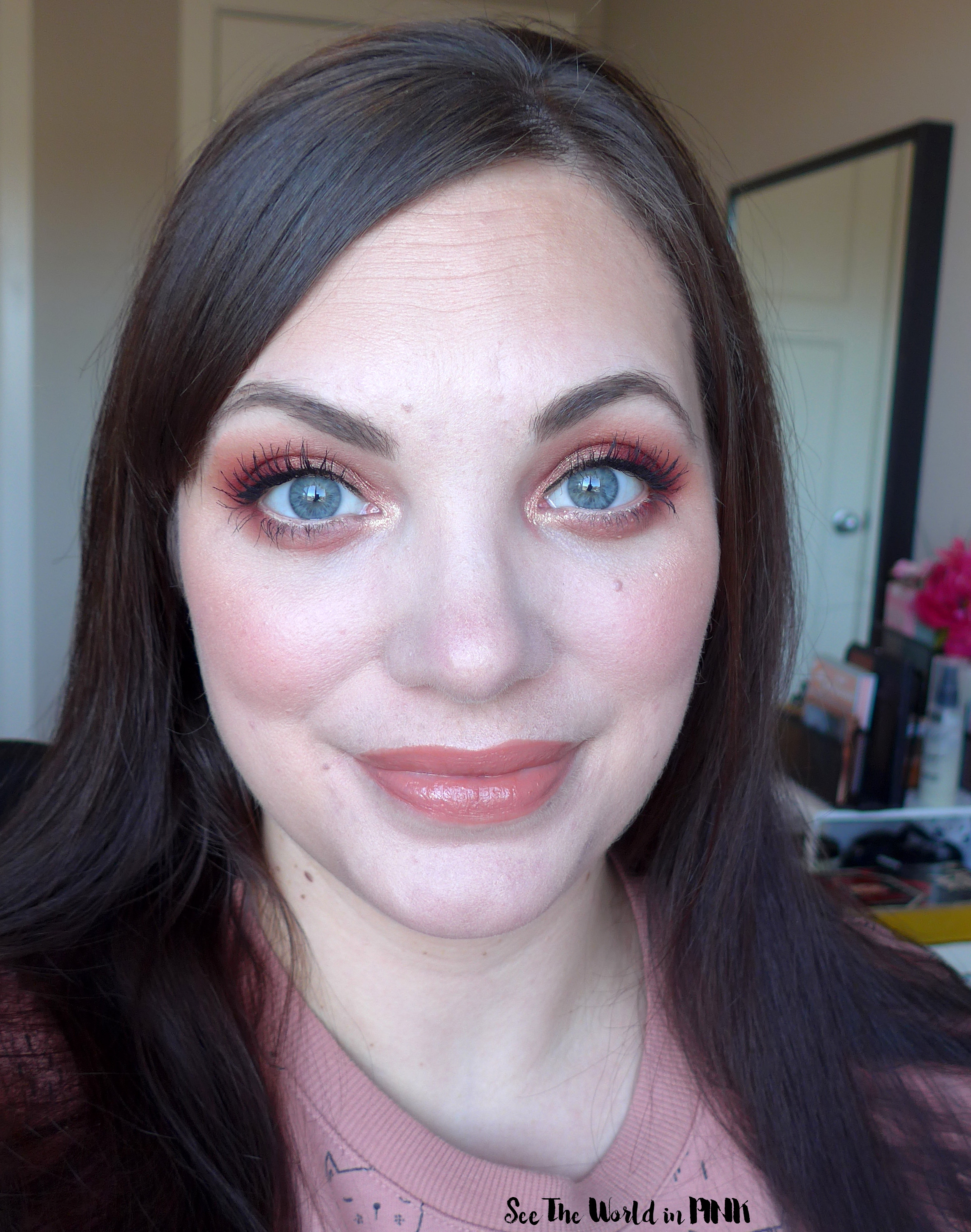 Shop My Stash Makeup Look - February 2022 ~ Red & Peach Valentine's Day Look