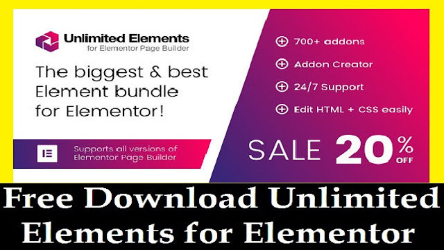 Free Download Unlimited Elements for Elementor