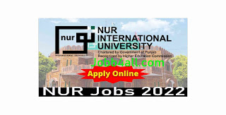 Nur International University Jobs 2022 in Pakistan – Jobb4all