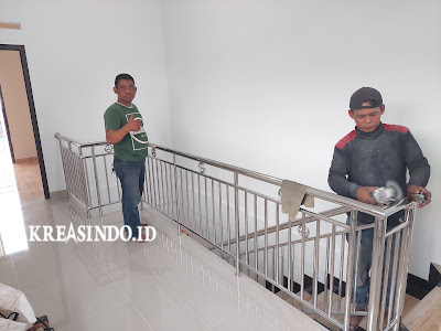 Railing Balkon Stainless Pesanan Ibu Siska di Permata Regency Repeat Order Kesatu