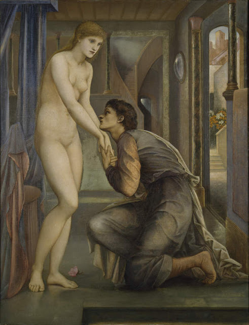 Burne Jones - Pygmalion and the Image IV - El alma consigue - 1868-70