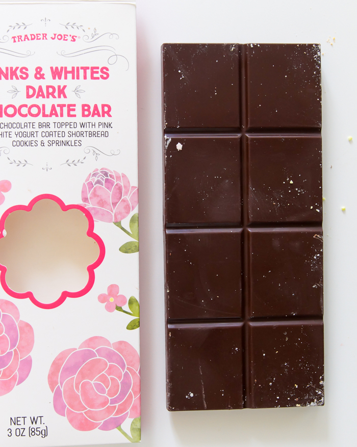 Trader Joe's Pinks & Whites Dark Chocolate Bar Review