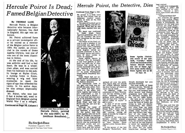 obituario hercule poirot new york times