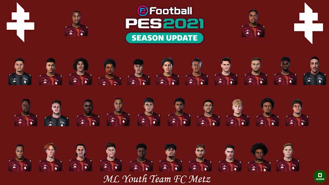 FC Metz Youth Team Facepack For eFootball PES 2021