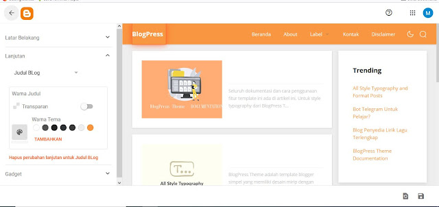 BlogPress Theme Documentation