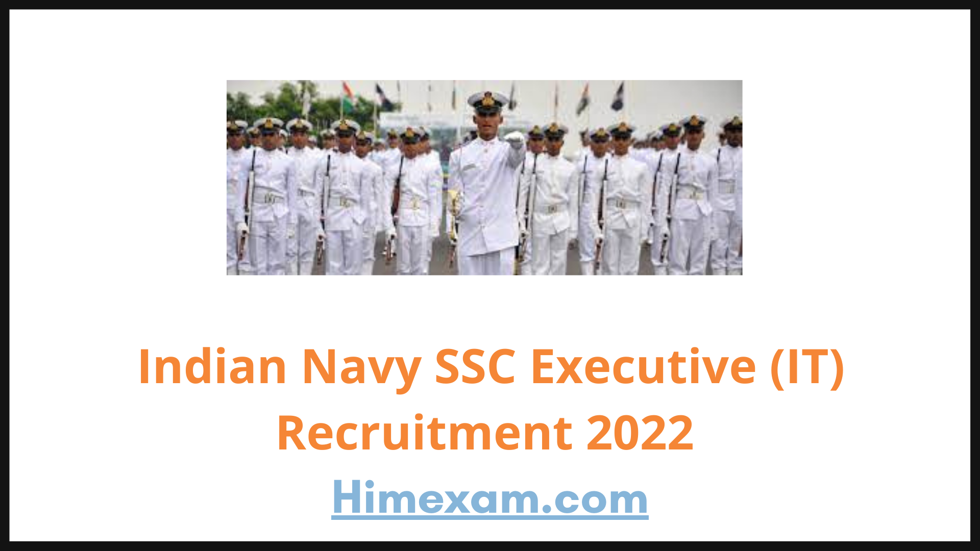 Indian Navy SSC Executive (IT) Recruitment 2022