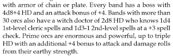 A Description of Boss Orcs, Witch Doctors, and Prime Orcs from Dungeon Crawl Classics in paragraph form.