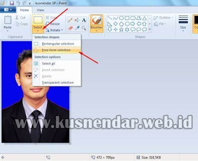 Cara Mengganti Background Foto dengan Paint