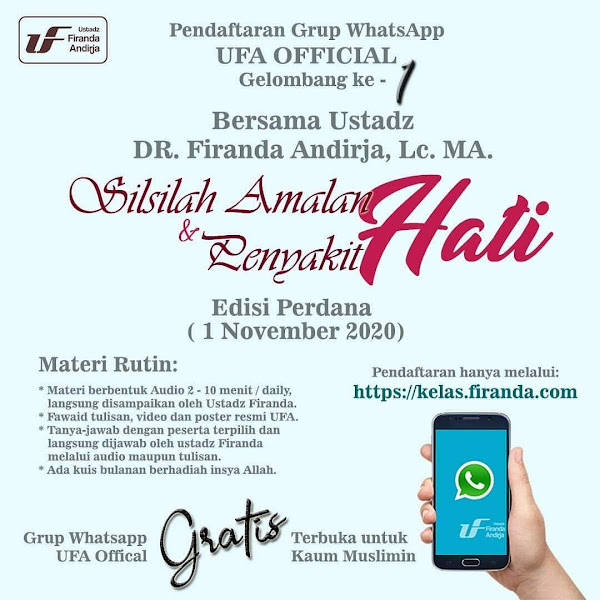 Silsilah Amalan Hati dan Penyakit Hati - Kelas UFA