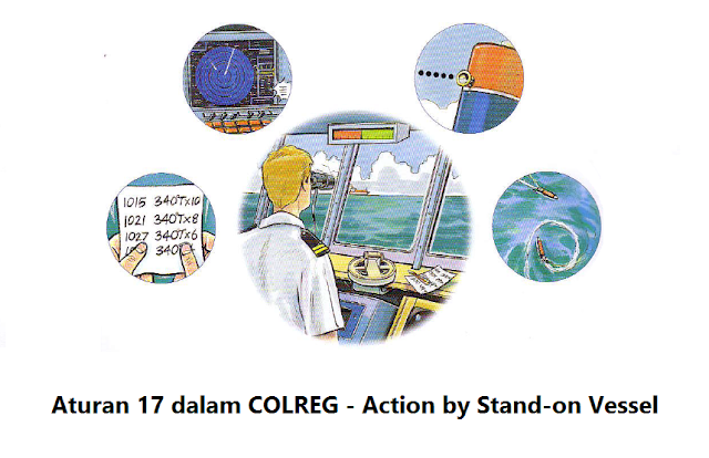 Aturan Navigasi Pelayaran 17 dalam COLREG - Action by Stand-on Vessel
