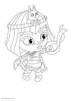 Cleo Graves - Super Monsters drawing to Color