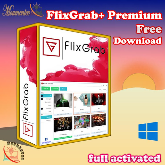 FlixGrab+ Premium Activated Free Download تحميل مجاني
