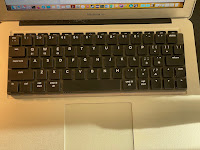 Nuphy F1 keyboard on a MacBook Air