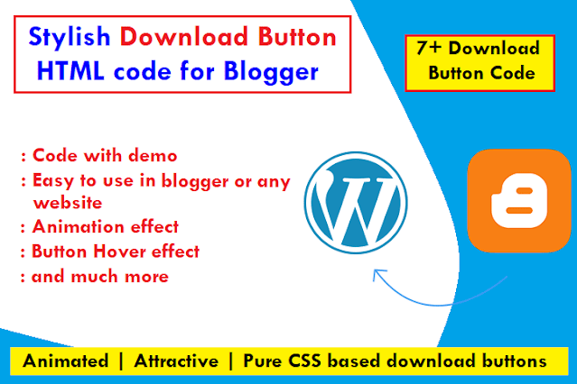 stylish download button HTML code for blogger