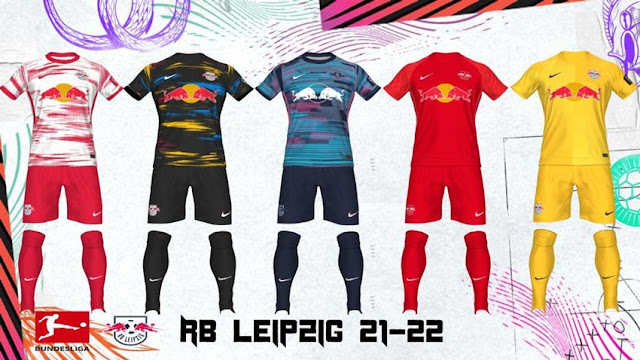RB Leipzig Kits 21-22 For PES 2017