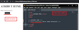 Belajar HTML | #2. Berkenalan dengan Atribut pada HTML