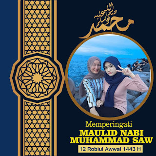 bingkai foto frame twibbon selamat memperingati maulid nabi muhammad saw 1443 h