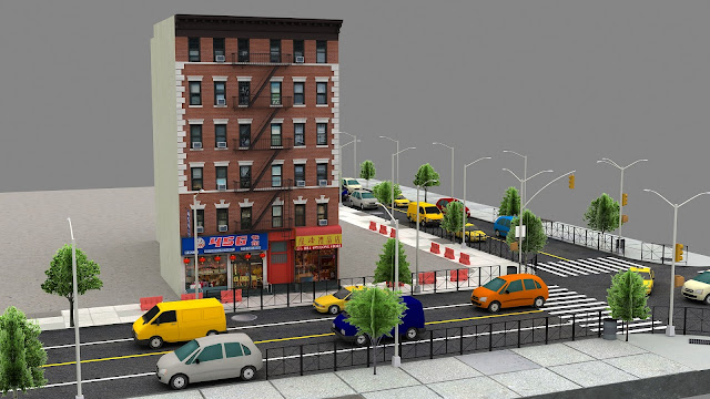 Chinatown Manhattan Building 3d Model