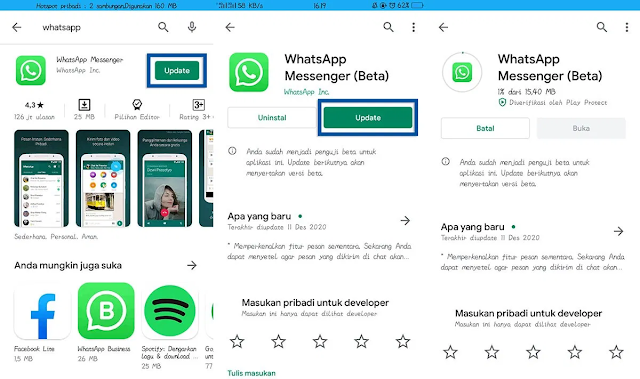 Update aplikasi WhatsApp