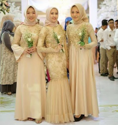 Model gamis brokat cantik