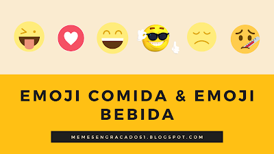 Emoji comida e emoji bebida