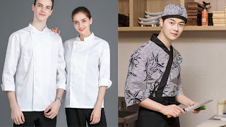 Áo đồng phục bếp phương Tây và Nhật Bản