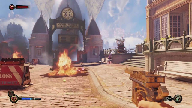 Bioshock Infinite PC detonado Volte a loja do Armeiro - 18 Vamos Jogar  gameplay comentado 