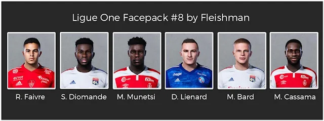 Ligue 1 Facepack #8 For eFootball PES 2021