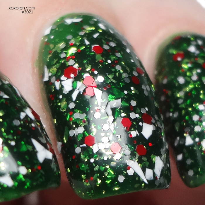 xoxoJen's swatch of Nevermind Candy Cane Wishes