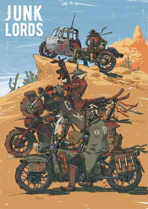 Junk Lords - Illustration by Francesco LOBO