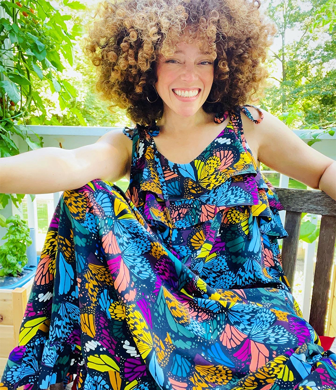 Butterfly Rayon Dress with Joann Fabrics | Marcy Harriell