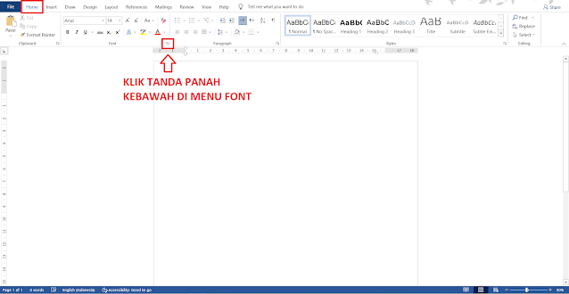 Cara Mengubah Jenis Font dan Ukuran Font Default Microsoft Word