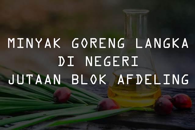 Minyak Goreng Langka di Negeri Jutaan Blok Afdeling